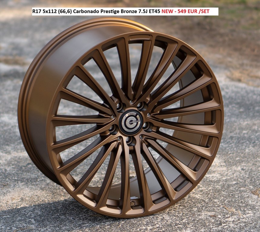 R17 5x112 (66,6) Carbonado Prestige Bronze 7.5J ET45 új alufelnik 1. kép