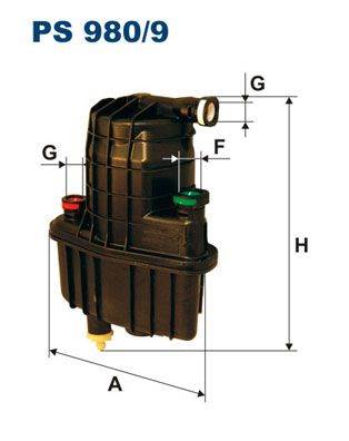 Üzemanyagszűrő BOSCH 09864B2025 for RENAULT