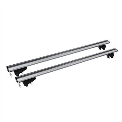Tetőcsomagtartó intergrált tetősínre, alumínium 120 cm Menabo Lince Silver