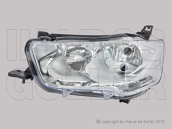 Citroen C-Elysée 2012-2017 - Fényszóró H7/H1 bal nappali fénnyel (motoros)DEPO 1. kép
