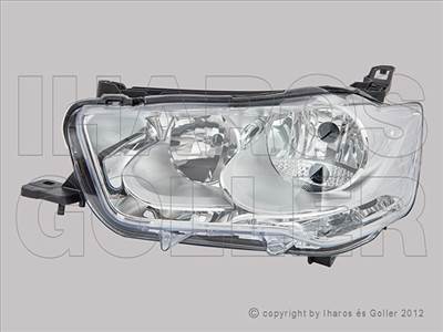 Citroen C-Elysée 2012-2017 - Fényszóró H7/H1 bal nappali fénnyel (motoros)DEPO