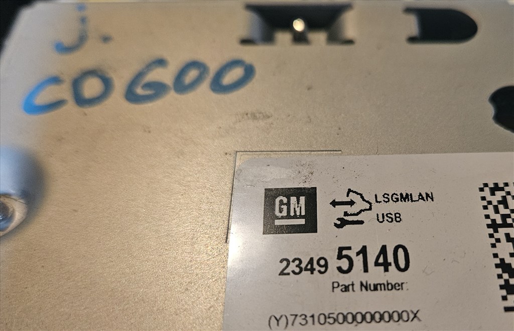 Opel Astra J, Opel Zafira C, Opel Meriva B, Opel Mokka Navigáció CD600  23495140 3. kép