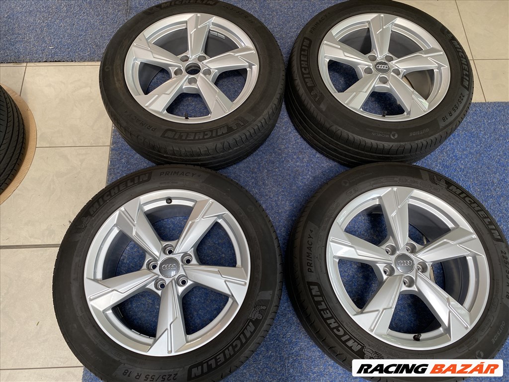 (2856)  Audi 18 gyári alufelni felni, 5x112, 225/55 nyári gumi, A6 4. kép