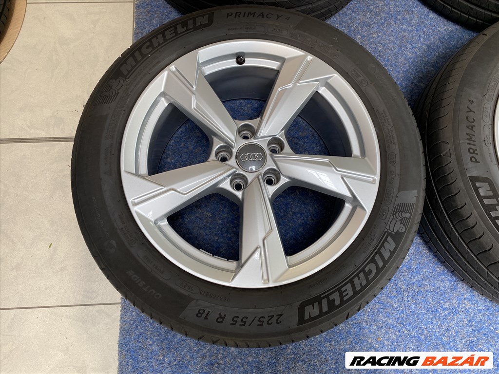 (2856)  Audi 18 gyári alufelni felni, 5x112, 225/55 nyári gumi, A6 5. kép