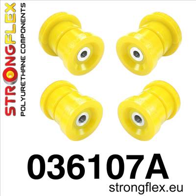 BMW E36 Strongflex Hátsó híd felfüggesztő szilent készlet SPORT sárga