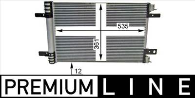 kondenzátor, klíma MAHLE AC 886 000P for CITROËN, OPEL, PEUGEOT, VAUXHALL, …