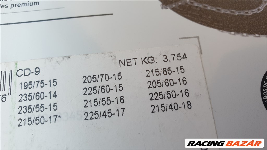 Új Thule / König CD-9 (095) hólánc 205/60r16 , 225/456r17 , 215/55r16 7. kép