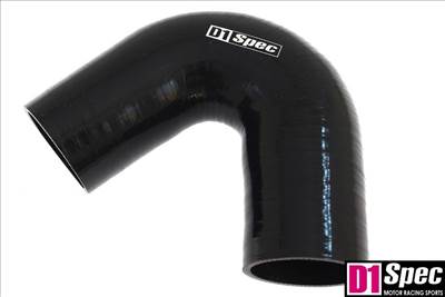 Szilikon könyök D1Spec Fekete 135 fok 70mm