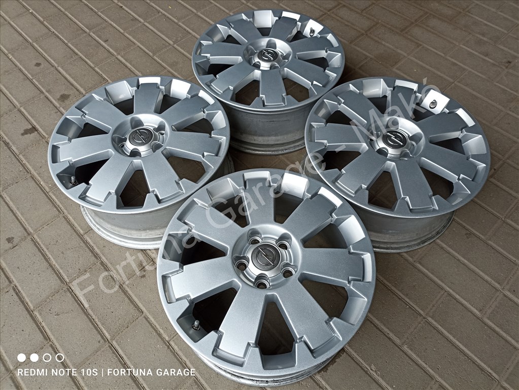 5x110 17" Opel újszerű alufelni garnitúra +TPMS 2. kép