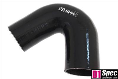 Szilikon könyök D1Spec Fekete 135 fok 76mm