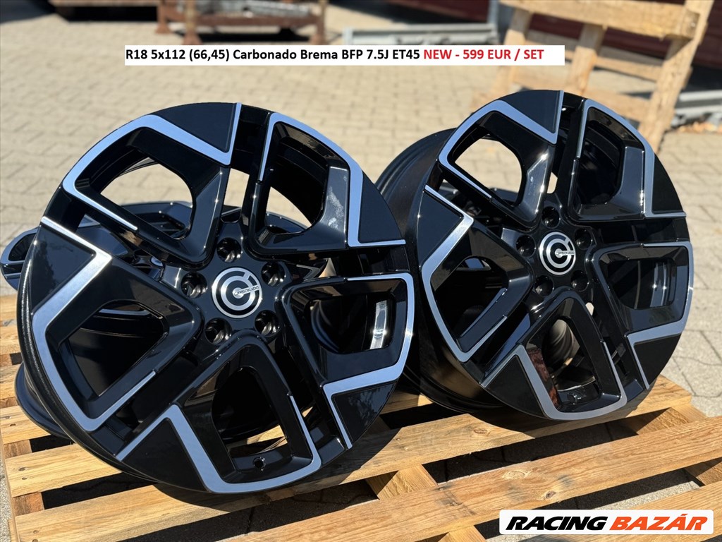 R18 5x112 (66,45) Carbonado Brema BFP 7.5J ET45 új alufelnik felnik alufelni felni 18" 18col 1. kép