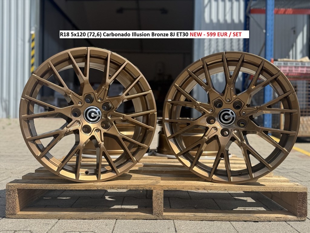 R18 5x120 (72,6) Carbonado Illusion Bronze 8J ET30 új alufelnik / bmw  1. kép