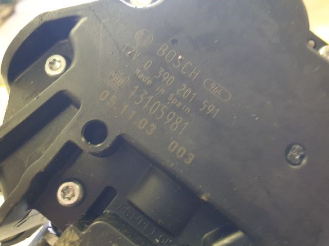 Opel Astra H Caravan Hátsó ablaktörlő motor  13105981 3. kép