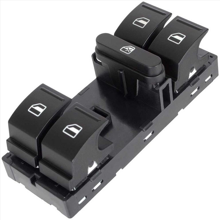 Skoda Yeti ablakemelő kapcsoló (zöld világítással) 2009-2017 1. kép