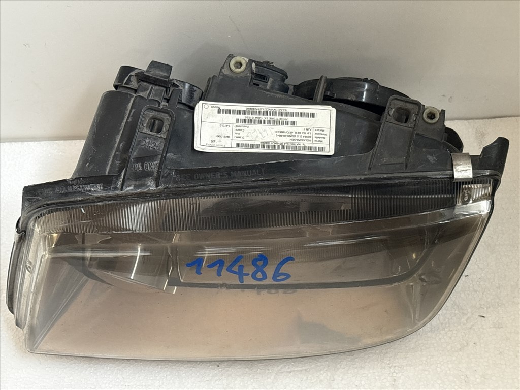 11486 Volkswagen Bora 1998-2005 Bal első Lámpa Fényszóró 963597-00L2 2. kép