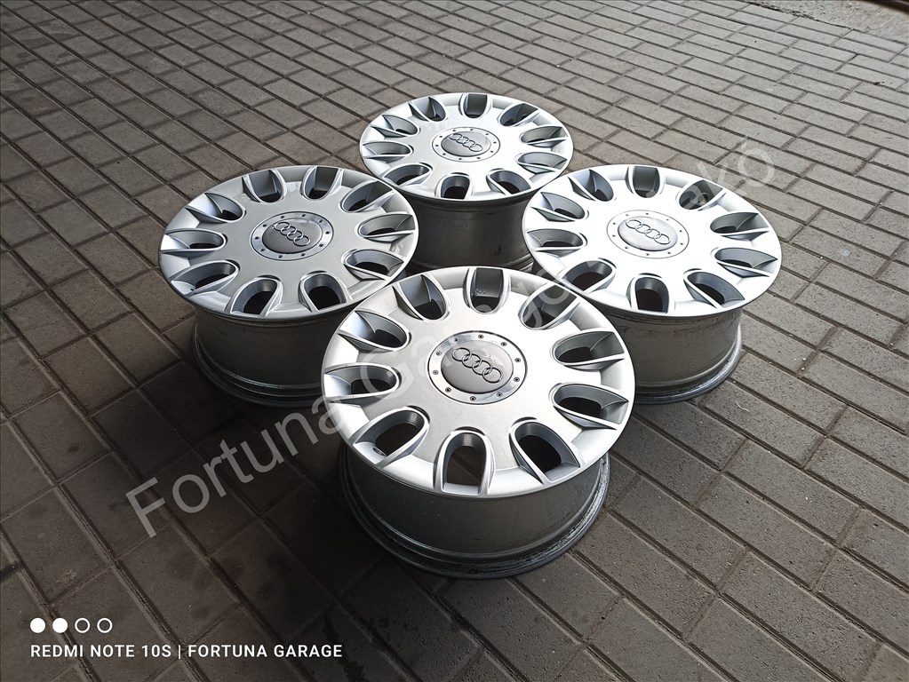  5x112 17" Audi A8 (4E0) használt gyári alufelni garnitúra 2. kép