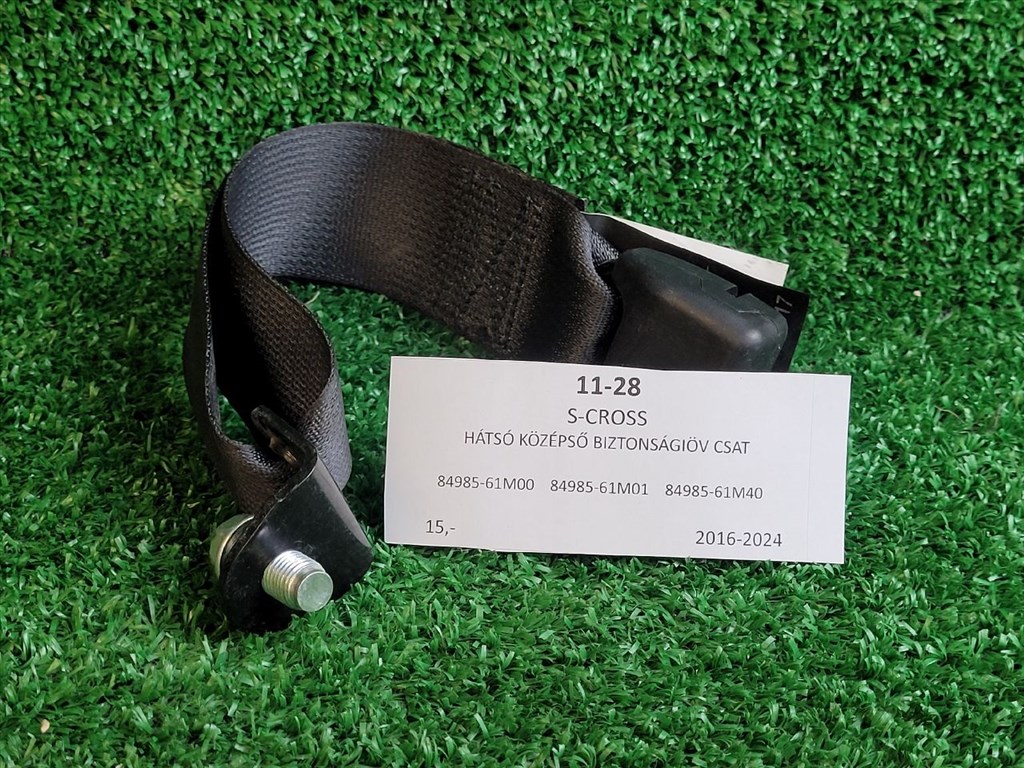 SUZUKI SX4 S-Cross II Hátsó középső Biztonsági Öv Csat 8498561M00 8498561m01 1. kép