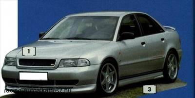 Audi A4 B5 első lökhárító toldat