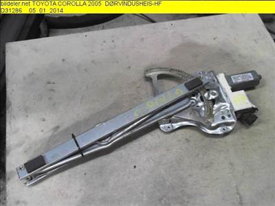 TOYOTA COROLLA E120 04.06-07.01 Jobb első ablakemelő szerkezet elektromos