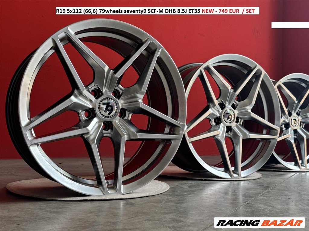 R19 5x112 (66,6) 79wheels seventy9 SCF-M DHB 8.5J ET35 új felnik alufelnik 1. kép