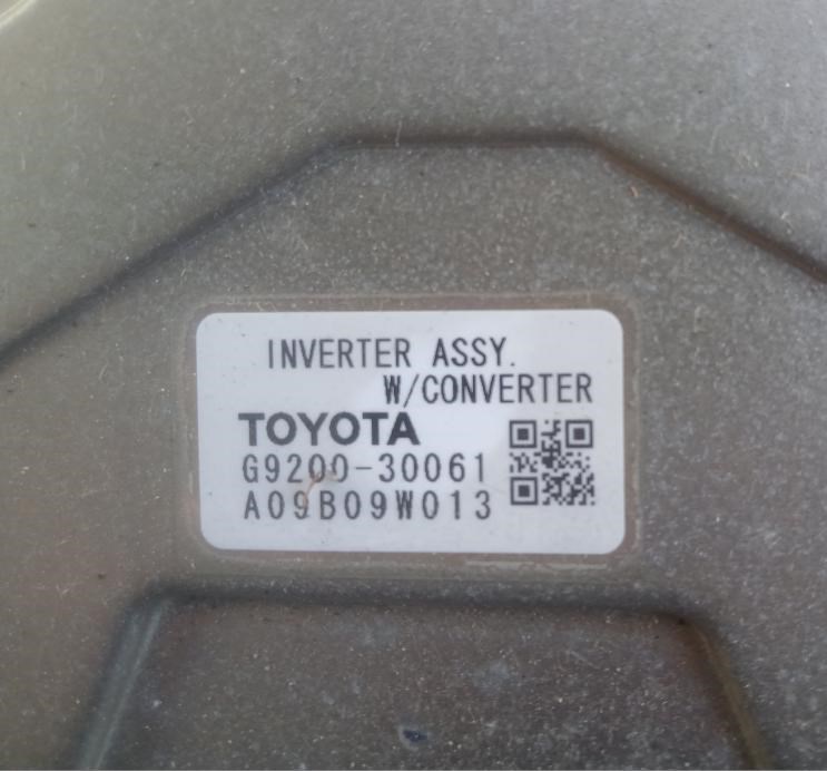 Lexus GS 450 Face lift akkumulátor inverter motortérbe  g920030061 a09b09w013 2. kép