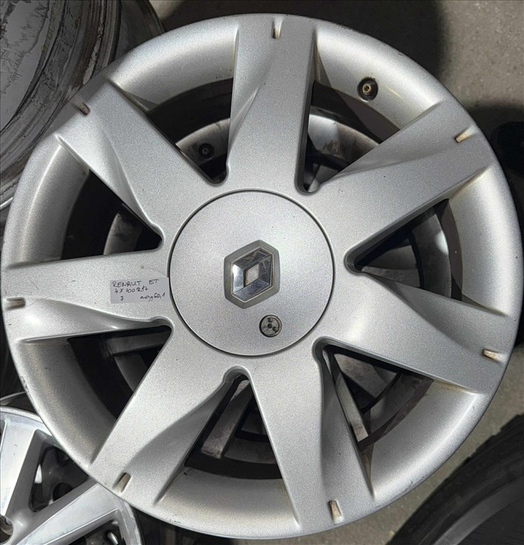  Renault 4x100 lyukosztású 17" újszerű (gyári felni) alufelni 1. kép