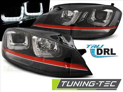 VW GOLF 7 11.12- U-TYPE BLACK WITH RED LINE GTI LOOK Tuning-Tec Fényszóró