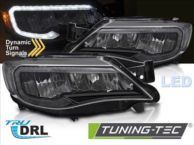 SUBARU WRX 08-14 Fekete LED TUBE LIGHT Első lámpa 