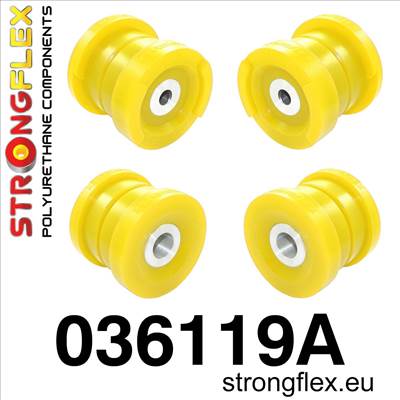 Strongflex Hátsó híd felfüggesztő szilent készlet SPORT sárga BMW E46