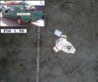 DAEWOO FSO Jobb első ablakemelő szerkezet mechanikus