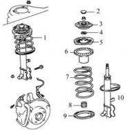 TOYOTA COROLLA 99.10-02.01 Bal első lengéscsillapító