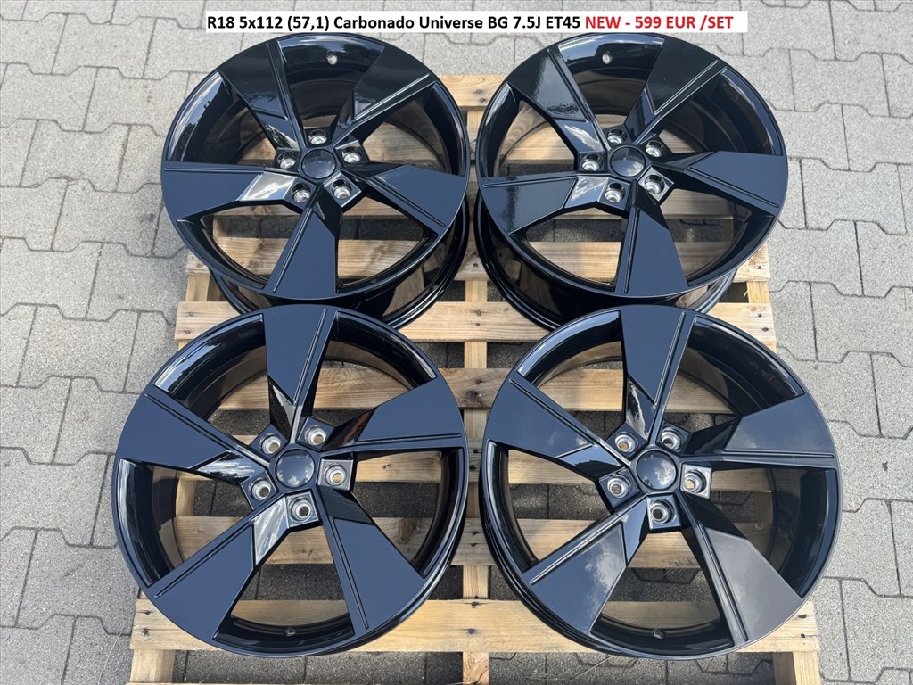 R18 5x112 (57,1) Carbonado Universe BG 7.5J ET45 új alufelnik felnik 1. kép