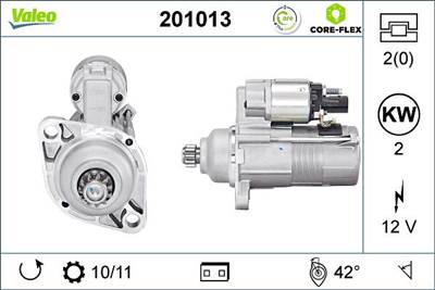 önindító VALEO 201013 for VW, AUDI, SEAT, SKODA