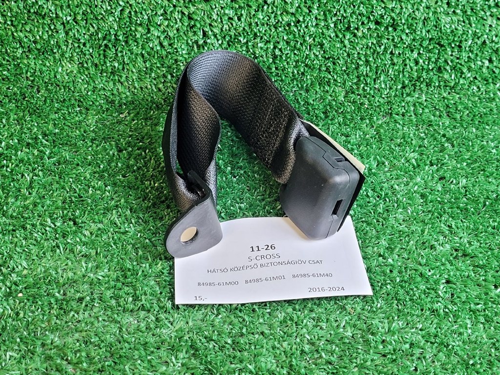 SUZUKI SX4 S-Cross II Hátsó középső Biztonsági Öv Csat 8498561M00 8498561m01 1. kép