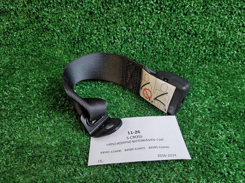 SUZUKI SX4 S-Cross II Hátsó középső Biztonsági Öv Csat 8498561M00 8498561m01 2. kép