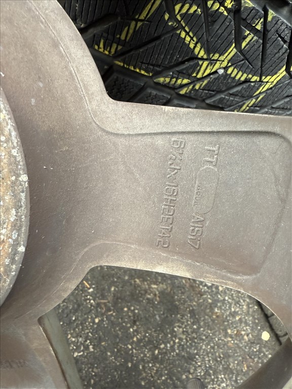 Skoda gyári 6,5X16-os 5X100-as ET42-es könnyűfém felni garnitura eladó 6. kép