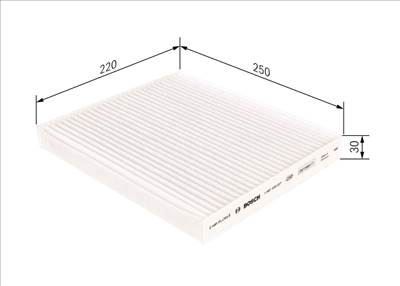 szűrő, utastér levegő BOSCH 1 987 435 027 for HYUNDAI, KIA