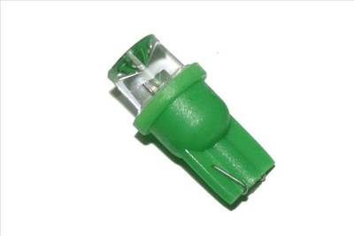 Izzó LED W5W/T8/R10 zöld