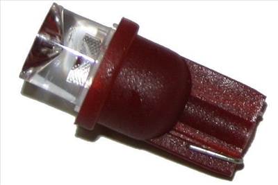Izzó LED W5W/T8/R10 Piros