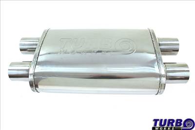 TURBOWORKS középső kipufogódob 76mm LT 409SS 355mm