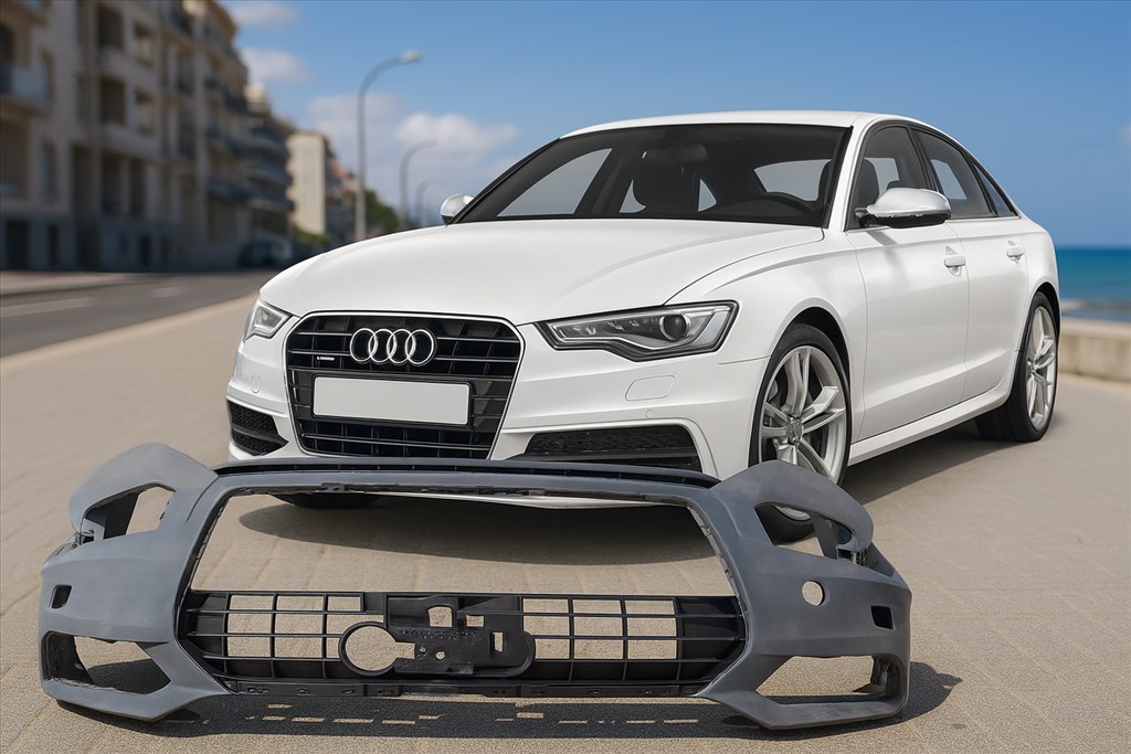 Audi A6 (C7 - 4G) C7 - 4G első lökhárító kis sérüléssel 4g0807233e 1. kép