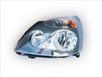 Renault Thalia 2002-2008 - Fényszóró H7/H1 bal (szürke házas) HELLA