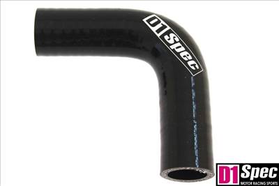 Szilikon könyök D1Spec Fekete 90 fok 10mm