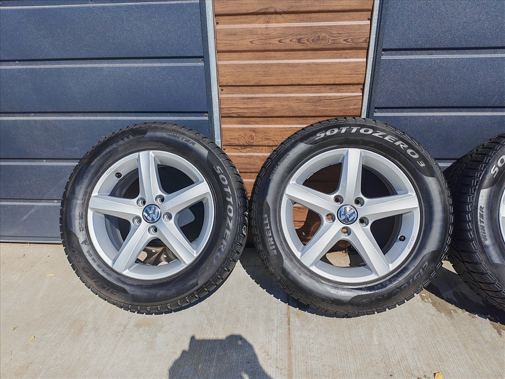 16" 5x112 VW "Aspen" Passat B8 gyári alufelni szett téligumikkal! 3. kép
