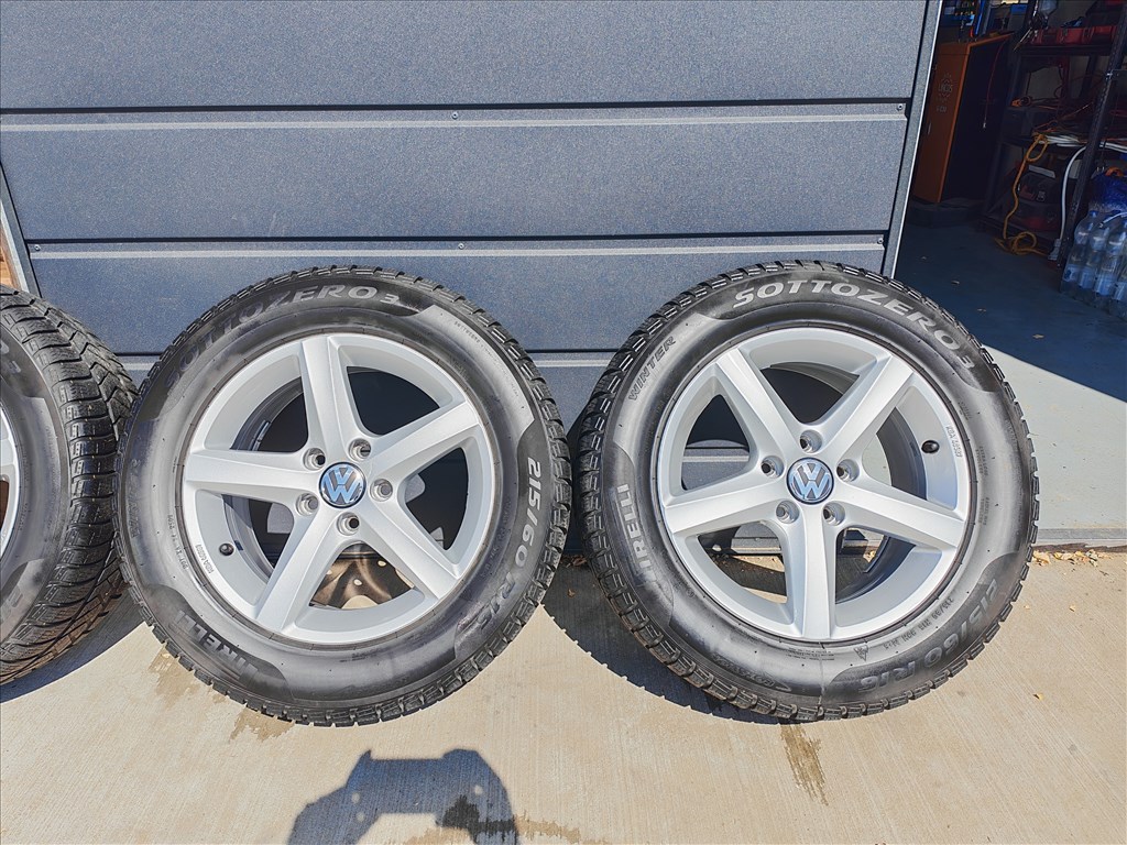 16" 5x112 VW "Aspen" Passat B8 gyári alufelni szett téligumikkal! 4. kép