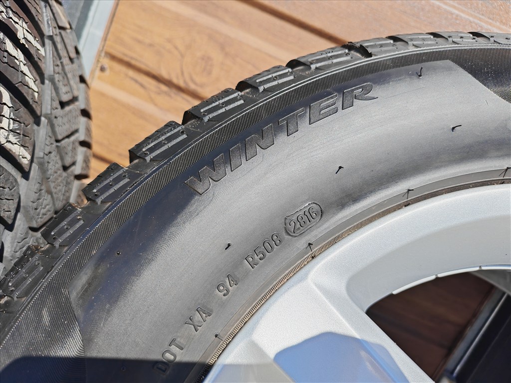 16" 5x112 VW "Aspen" Passat B8 gyári alufelni szett téligumikkal! 10. kép