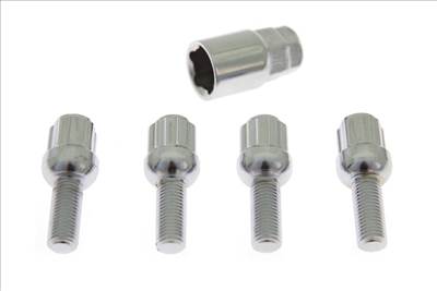 MTUNING M12x1,5mm 40mm Biztonsági kerékanya készlet gömbfejű