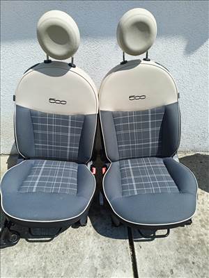 Fiat 500 ülés szett, Facelift, hibátlan, fehér