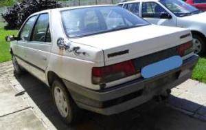 PEUGEOT 405 -94 Jobb hátsó ajtóüveg