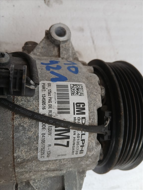 Opel Astra J 2009-2015 Klíma kompresszor     13450516 7. kép